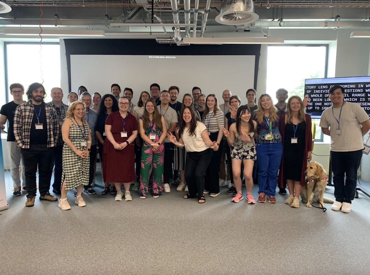 a group photo of participants during the 2024 ACM Europe Summer School on Accessible and Inclusive Technologies in Birmingham UK