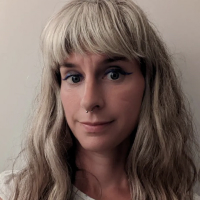A portrait photograph of Emilie Giles