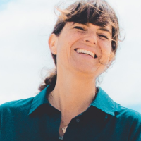 A portrait photograph of Katie Gaudion