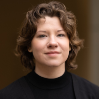 A portrait photograph of Sofia Thunberg