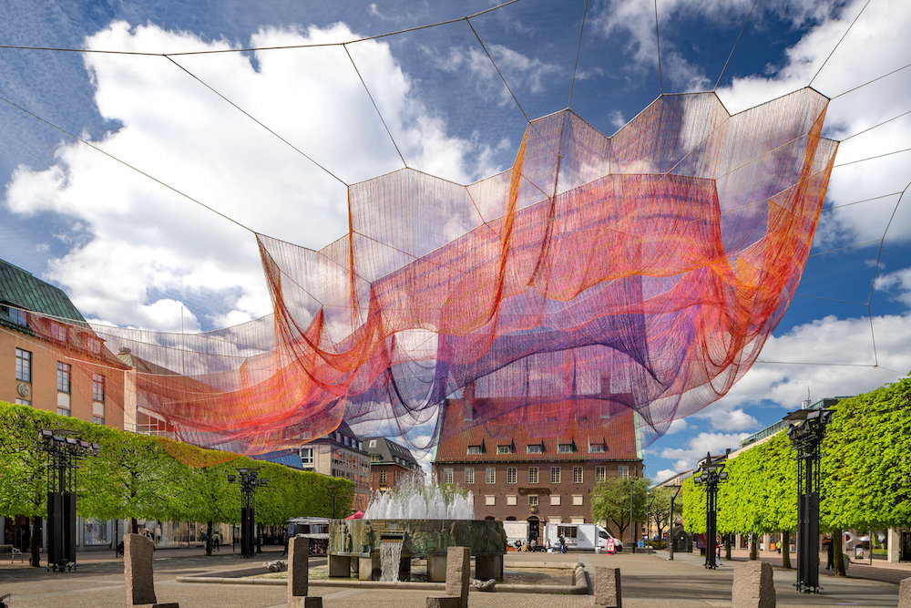 a photo of art sculpture in boras sweden