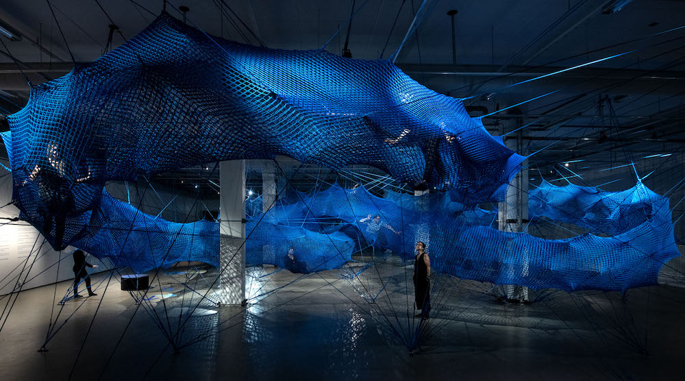 art work at the textile museum in boras sweden
